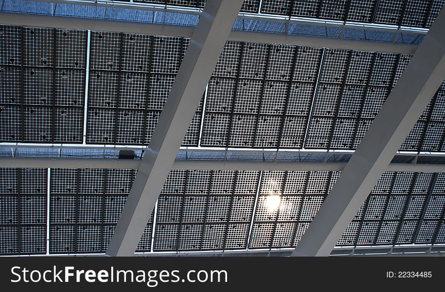 Giant Solar Panel In Detail, Barcelona