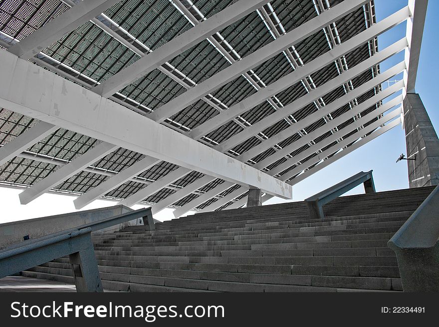 Giant Solar Panel In Detail, Barcelona