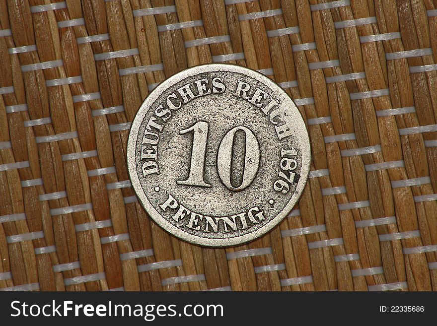 10 Pfennig Year 1876 - Front