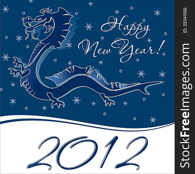 Vector illustration of New year card. Vector illustration of New year card.