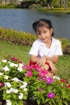 Little Girl Smile Stock Photos