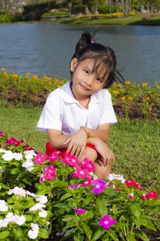 Little Girl Smile Stock Images