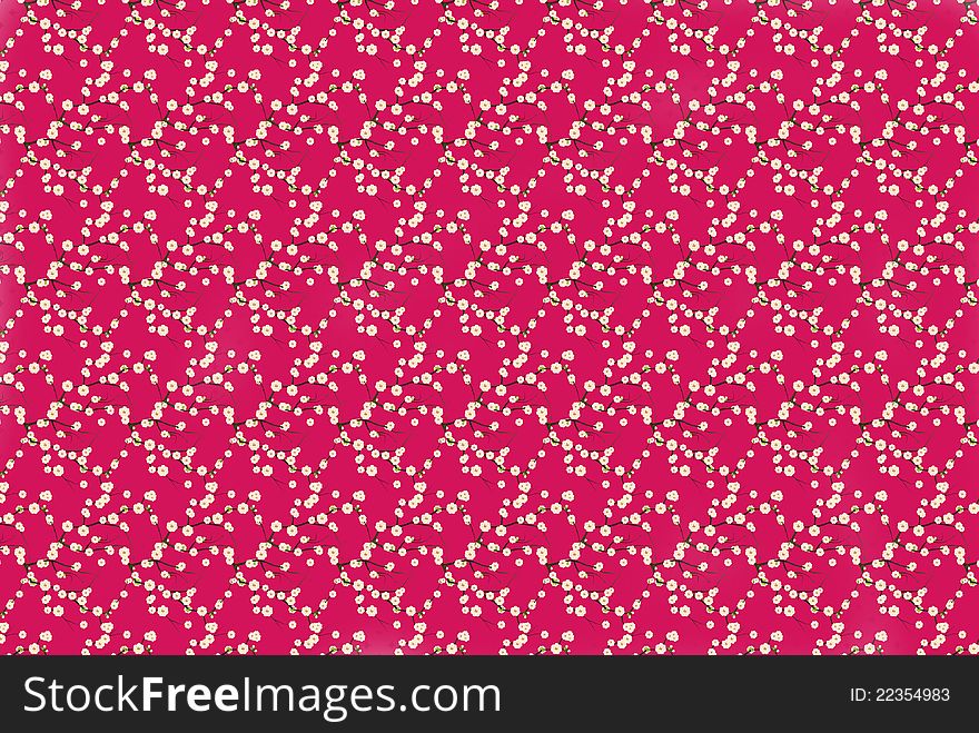 Red Blossom Background