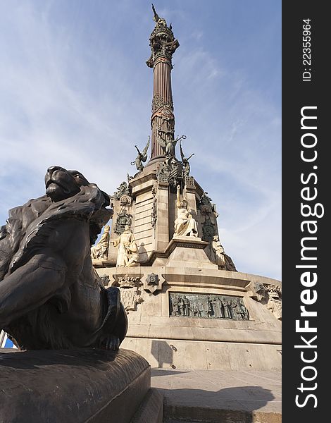 Colon Statue located in Barcelona, Spain. Colon Statue located in Barcelona, Spain