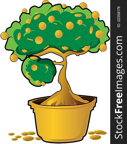 Tree with coin gold meaning is everybody working hard to get value for his / her doing. Tree with coin gold meaning is everybody working hard to get value for his / her doing.