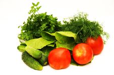 Vegetables, Tomatoes, Cucumbers, Salad, Parsley, F Stock Photos Vegetables, Tomatoes, Cucumbers, Salad, Parsley, F Stock Photos