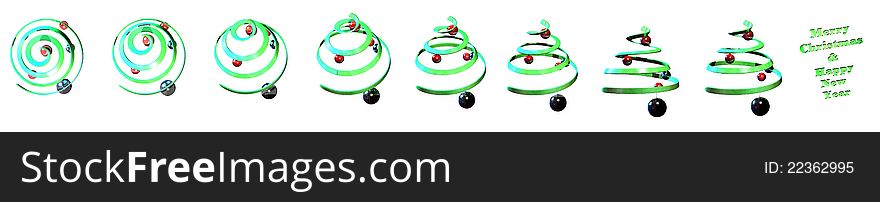 In this sequence, the Dreamstime's logo becomes a Christmas tree with bowls. The Christmas wishes at the end of the sequence. In this sequence, the Dreamstime's logo becomes a Christmas tree with bowls. The Christmas wishes at the end of the sequence.