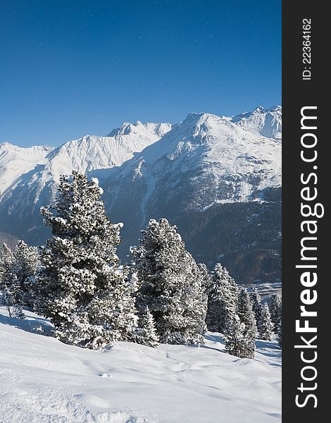 View of Ski resort  Solden. Austria