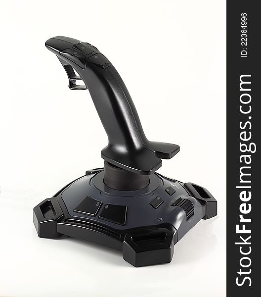 Joystick photo on a white background