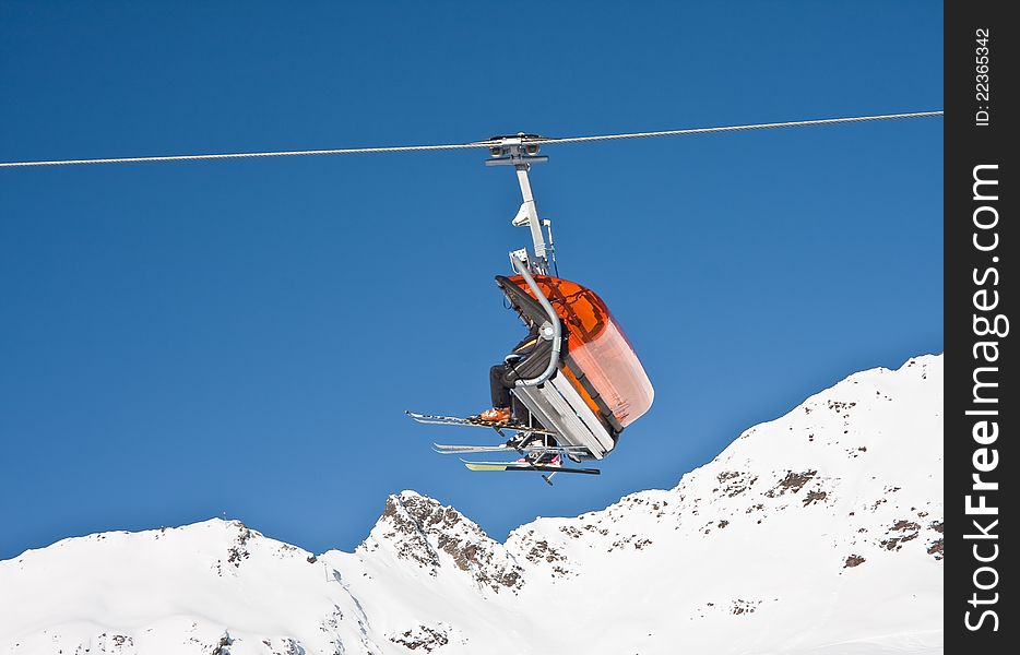 Chair ski lift. Solden. Austria