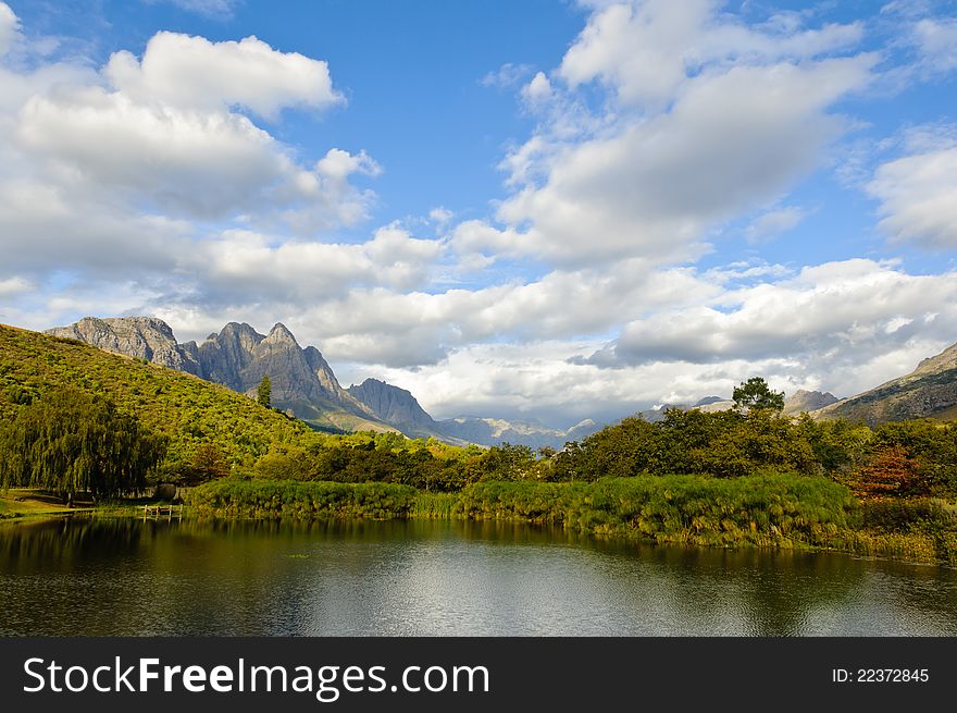 Lake And Mountains