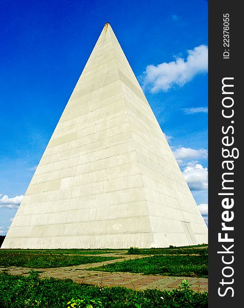 Pyramid constructed near Moscow, Russia. Pyramid constructed near Moscow, Russia