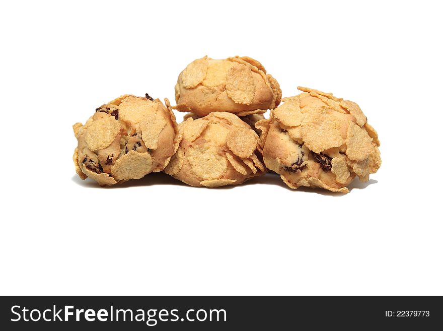 Sweet,biscuits on white background. Sweet,biscuits on white background