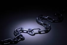 Metal Chain On Dark Stock Photos Metal Chain On Dark Stock Photos