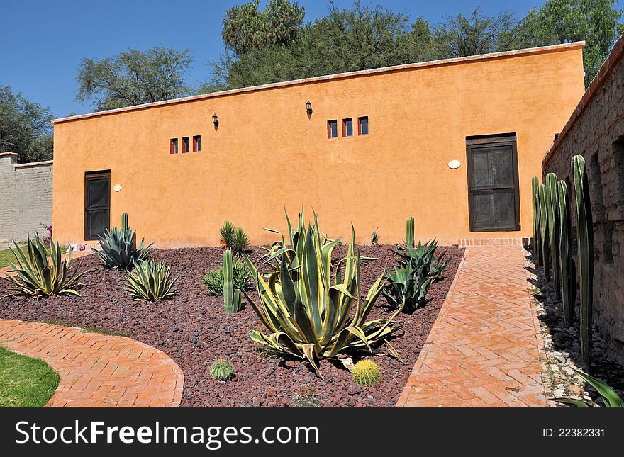 Mexican old Hacienda house.