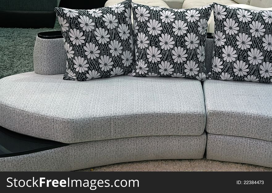 Black and wihte living room furniture set. Living room furniture set.