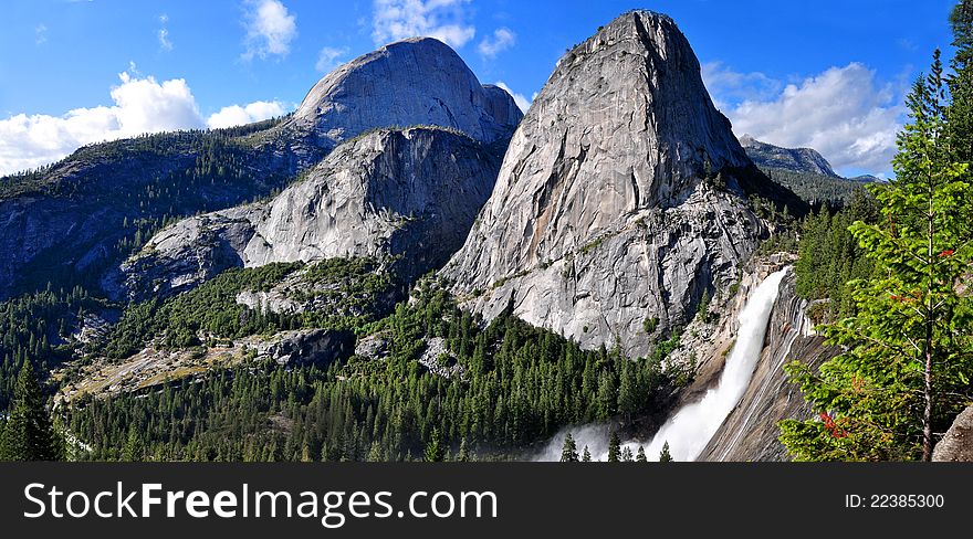 Nevada Falls and Half Dome Yosemite National Park CA