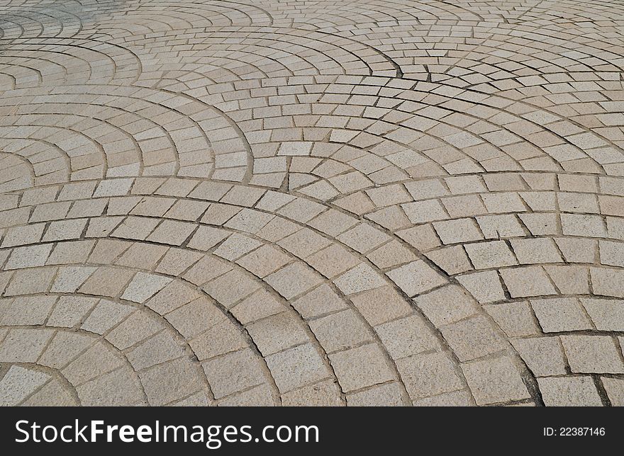 Texture Of Walkway In The Park