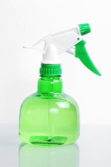 Green Spay Bottle Royalty Free Stock Photography Green Spay Bottle Royalty Free Stock Photography