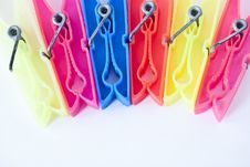 Clothes Pegs Royalty Free Stock Photography