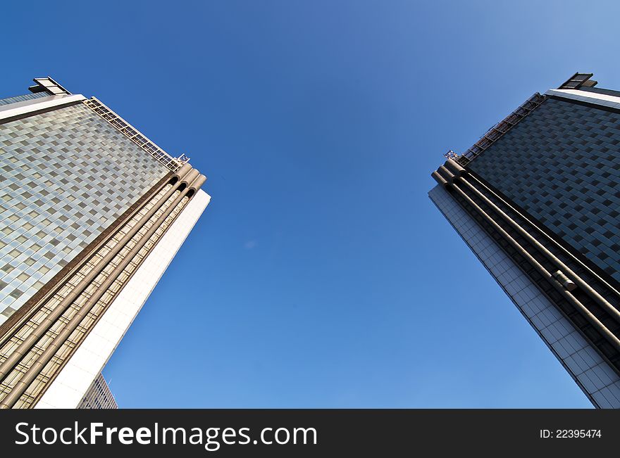 Skyscrapers at the city of Naples, Italy