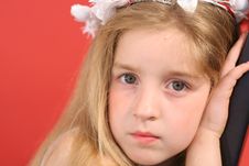Tired Flower Girl Upclose Stock Photo Tired Flower Girl Upclose Stock Photo