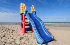 Slide On The Beach Royalty Free Stock Photo