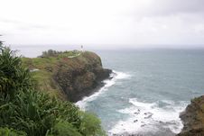 Lighthouse On Kauai Island. Stock Photo Lighthouse On Kauai Island. Stock Photo