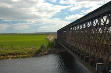 Railway Bridge Shaded Stock Images