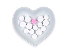 White And Pink Pills Stock Photography White And Pink Pills Stock Photography