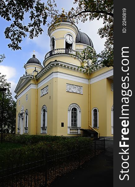 Fragment of  Naval church  in St.-Petersburg