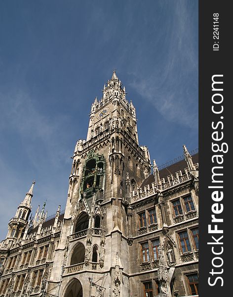 The New Town Hall in Munich Germany.