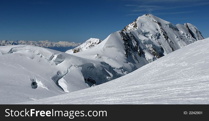 The Wallis Alps - Liskamm mountain