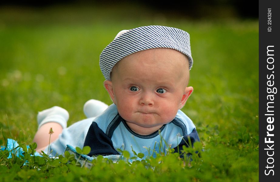 Little Boy In Grass
