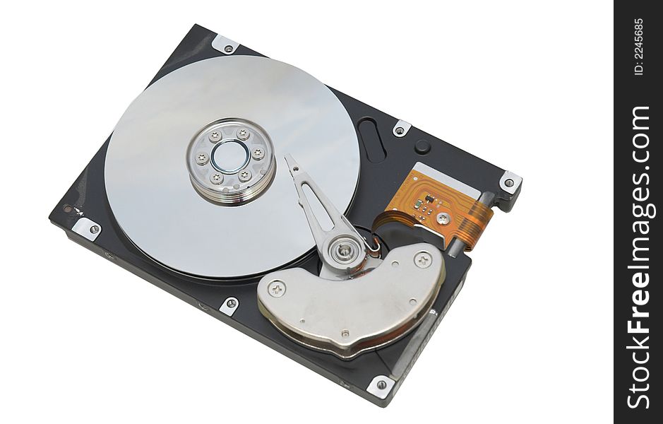 Hard Disk Isolated on the white background. Hard Disk Isolated on the white background