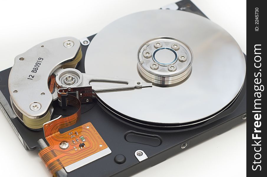 Hard Disk Isolated on the white background. Hard Disk Isolated on the white background