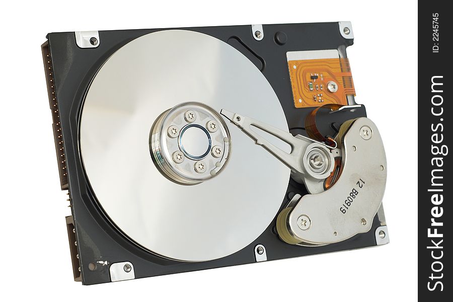 Hard Disk Isolated on the white background. Hard Disk Isolated on the white background