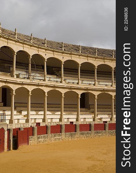 Bullfighting stadium, or bullring in Andalusia, Spain