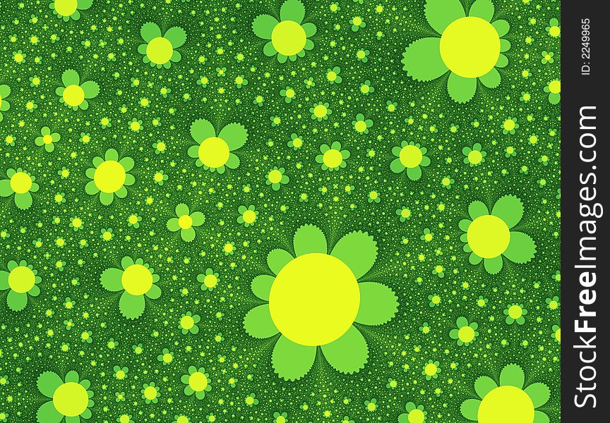 Green fractal - Abstract grass field. Green fractal - Abstract grass field.