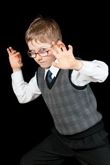Young Boy In Suit Royalty Free Stock Photos
