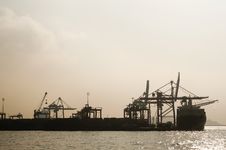 Pier - Container Ship Stock Photos Pier - Container Ship Stock Photos