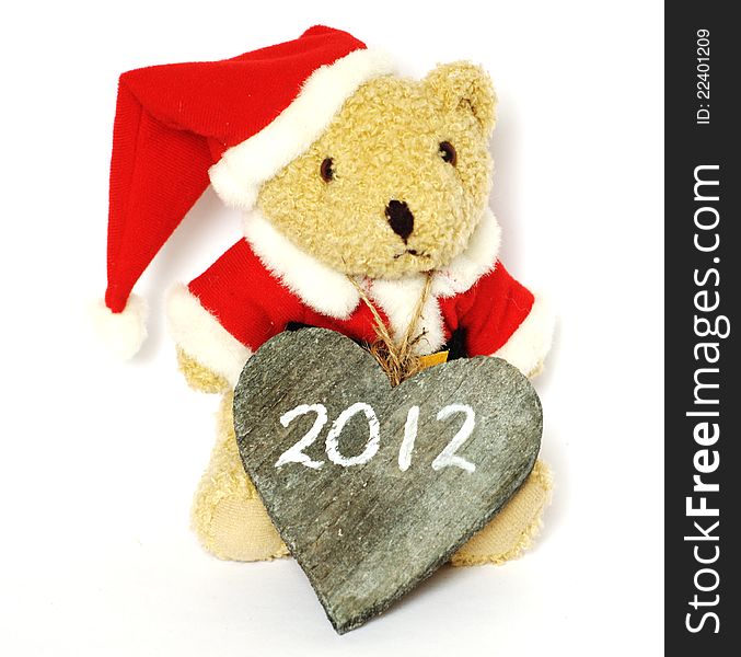 Christmas bear saying 2012 is coming