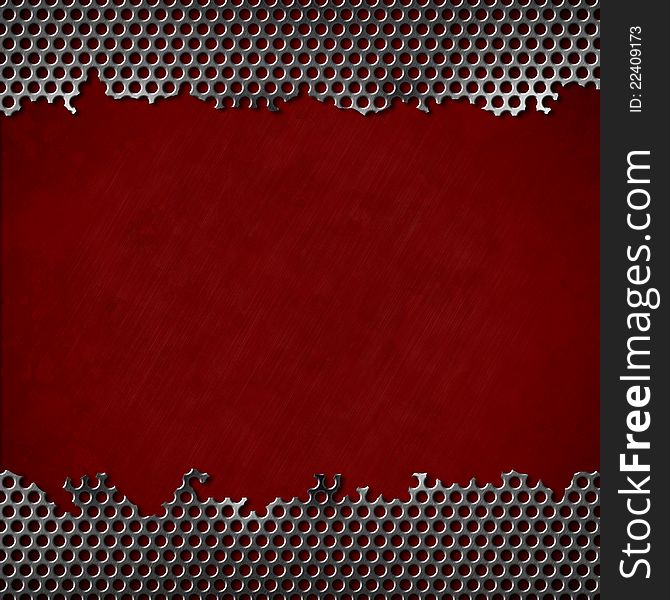 Perforated Metal Background