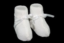 Baby Socks With Black Background Ties Stock Image Baby Socks With Black Background Ties Stock Image