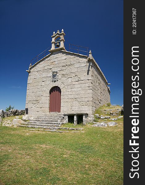 Nosa Sra Alba church next to Vigo city in Galicia Spain