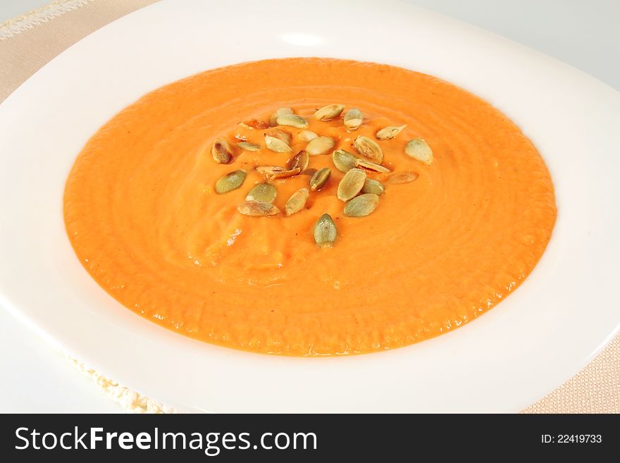 Pumpkin cream soup