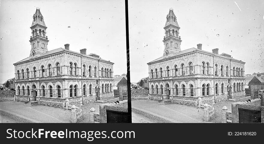 This very fine Stereo Pairs image of a familiar building shows it in great detail and clarity in a way that we will probably never see it again?  I love the windows in particular and the imposing majesty of the building.  The first time I ever saw it back in the 1950&#x27;s I thought it was a palace!

With thanks in particular today to sharon.corbet, beachcomberaustralia, Niall McAuley, and Nl042 we have additional detail on this building - which is Sligo Townhall. As it was opened in c.1872, and as we cannot see the nearby gatehouse which was built c.1876, the date range for this image &#x28;in a manner not always possible for STP images&#x29; has been refined to just a few years in the mid-1870s....


Photographers:  Frederick Holland Mares, James Simonton

Contributor:  John Fortune Lawrence

Collection:  Stereo Pairs Photograph Collection

Date: Catalogue range c.1860-1883. But likely c.1872-1876

NLI Ref:  STP_2411

You can also view this image, and many thousands of others, on the NLIâ€™s catalogue at catalogue.nli.ie. This very fine Stereo Pairs image of a familiar building shows it in great detail and clarity in a way that we will probably never see it again?  I love the windows in particular and the imposing majesty of the building.  The first time I ever saw it back in the 1950&#x27;s I thought it was a palace!

With thanks in particular today to sharon.corbet, beachcomberaustralia, Niall McAuley, and Nl042 we have additional detail on this building - which is Sligo Townhall. As it was opened in c.1872, and as we cannot see the nearby gatehouse which was built c.1876, the date range for this image &#x28;in a manner not always possible for STP images&#x29; has been refined to just a few years in the mid-1870s....


Photographers:  Frederick Holland Mares, James Simonton

Contributor:  John Fortune Lawrence

Collection:  Stereo Pairs Photograph Collection

Date: Catalogue range c.1860-1883. But likely c.1872-1876

NLI Ref:  STP_2411

You can also view this image, and many thousands of others, on the NLIâ€™s catalogue at catalogue.nli.ie