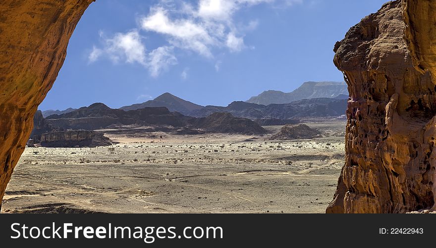 View on valley of Timna park, Israel
