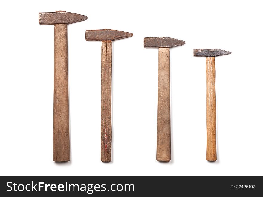 Four used hammer