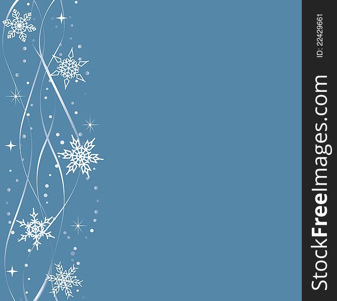 Snowflakes pattern for a holiday background